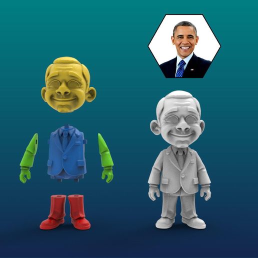 Barack Obama Toy 3D model