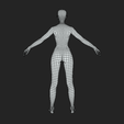 7.png Female Character Body Base Mesh