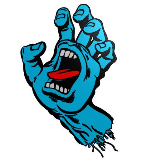 🖼️ Picture Santa Cruz Screaming Hand Poster 5 colors 260mm・ STL