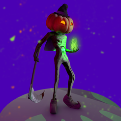 1-2.png Файл STL ТЫКВА УЖАСА・Модель 3D-принтера для скачивания