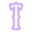 T_Ucase.stl Merlina - alphabet font - cookie cutter