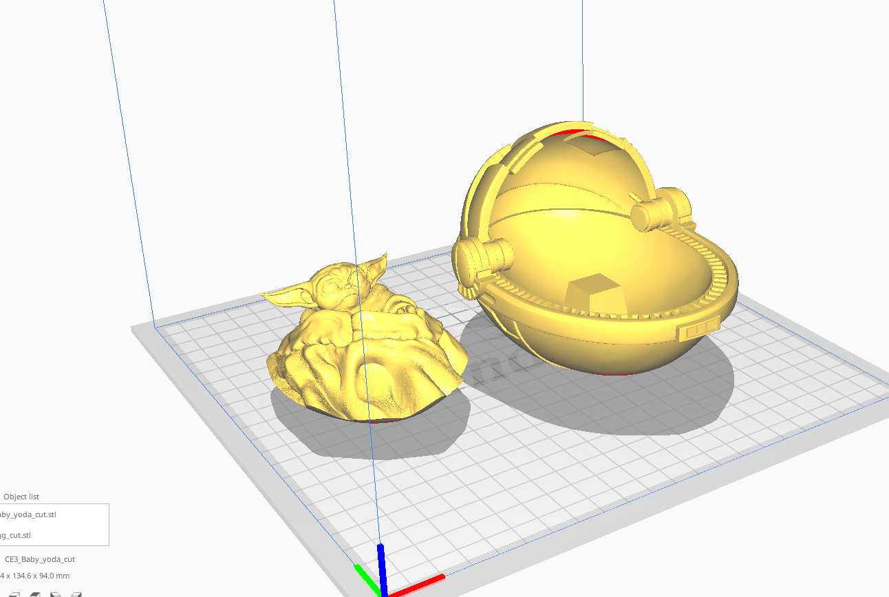 vistacura.PNG STL file Baby Yoda "GROGU" The Child - The Mandalorian - 3D Print - 3D FanArt・3D printing idea to download, HIKO3D