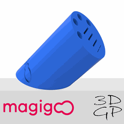 affiche carré.png STL file Pen holder and storage for SD cards and micro SD cards・3D printer design to download