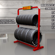 05.png Horizontal tire Rack 3d printable in various scales