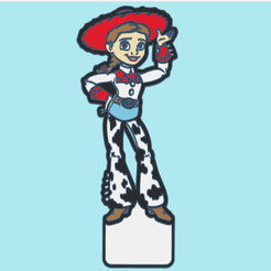 jessie.png Файл STL Фигурка Джесси из Истории игрушек на день рождения・Модель 3D-принтера для загрузки