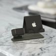 pebblely.jpg Smart Phone Stand with Airpods