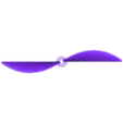 simple-propeller-Fusion001.obj Fichier STL gratuit Petit avion (oui, en français)・Design à télécharger et à imprimer en 3D