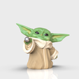 Baby-Yoda-Grogu-3D-Printing-5.png Baby Yoda Stl Files - Cute - 3d Printing