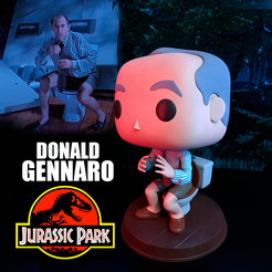 DONALD_GENNARO_00.png Fichier STL Jurassic Park Dondald Gennaro FUNKO・Design imprimable en 3D à télécharger