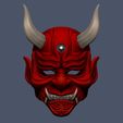 09.JPG Devil Mask-Hannya Mask-Samurai Mask-Satan mask for cosplay 3D print model