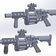 3.png MGL-140 Multiple Grenade Launcher pack 3D print model