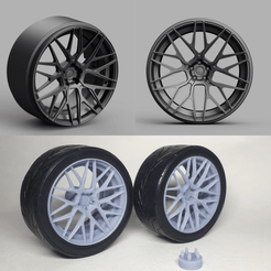 1.png Fichier STL ADV ADV.10 MV.1 1:18 roues pour Boost Wars GTR R35・Objet imprimable en 3D à télécharger