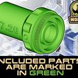 2-UNW-UNI-barrel-Blaster-mount-green.jpg Acetech Blaster 50cal universal barrel tracer mount