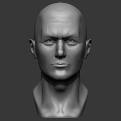 1.png Male Bust 3D - printing ready model.