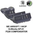 PHOTO-01.jpg GBB GBBR KJWorks KJW WE HK3P Inokatsu Airsoft Sig Sauer KP01 KP-01 P226 Replica Tactical Compensator Muzzle Flash Hider