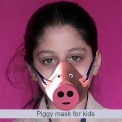 new.JPG Fichier STL masque pour enfants cochons・Plan imprimable en 3D à télécharger, 3deye