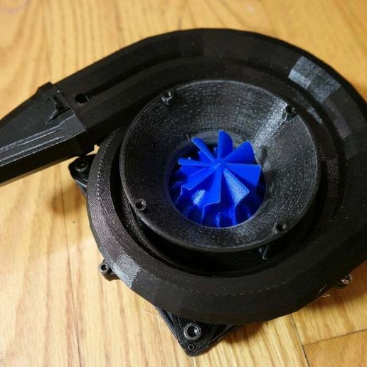 Centrifugal Compressor 120mm Case Fan Conversion - 3D model önizlemesi