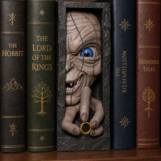 Gollum Book Nook STL – The Lord of the Rings