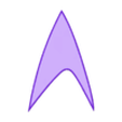 st_logo.stl Dual Extrusion Star Trek Comm Badge