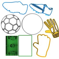 futbol-set-1-.222.jpg Fichier STL FOOTBALL COOKIE CUTTERS set 1・Modèle pour impression 3D à télécharger