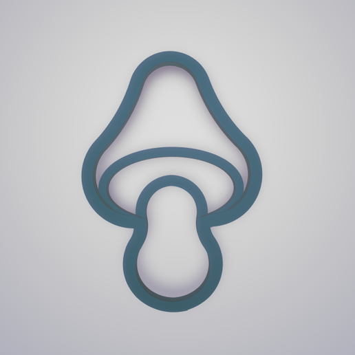 polymer clay cutter Mushroom 3D model