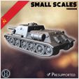 8.jpg Canon d'assaut SU-122M (version réduite) - Armée soviétique WW2 Second Monde Front de l'Est Ostfront RPG Mini Hobby