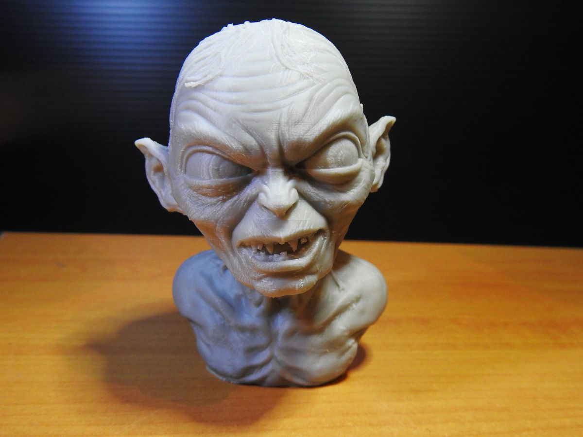 Golum_01.jpg Free STL file Golum bust, from Lord Of The Rings・3D print model to download, LSMiniatures