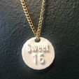 sweet-16-penant.jpg Sweet 16 keychain/ chain pendant.