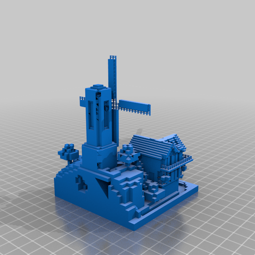 🎨 Molino Minecraft・Archivo 3D Gratis para ・Cults