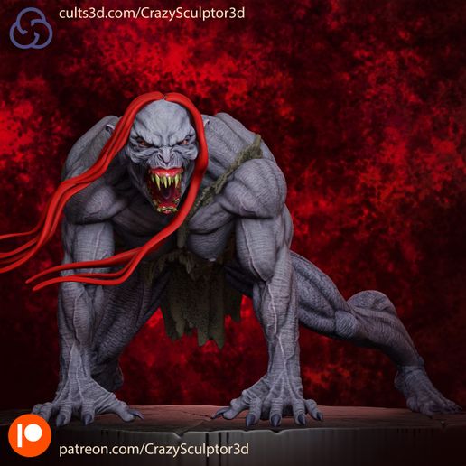 stq3.jpg the Witcher Striga for 3D printing