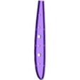 wingplate.stl İleri Süpürülmüş Kanat hannibal 1200mm
