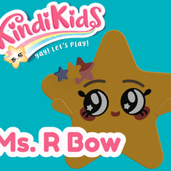 View4.png Ms R Bow - 3D Printable Model Inspired by Kindi Kids Show 3D print model