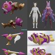54.jpg heartseeker jinx cosplay set League of Legends for printing 3D print model