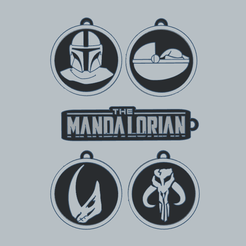 Captura-de-pantalla-2022-10-11-174235.png 3D file THE MANDALORIAN KEYCHAINS・Template to download and 3D print