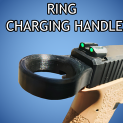 charging-handle.png STL file GLOCK CHARGING HANDLE RING BACKPLATE・Template to download and 3D print