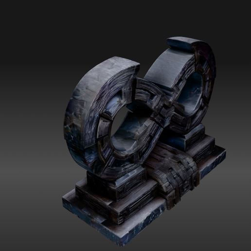 ♾️ Infinity Gate - Abstract Stone Sculpture - Support-Free FDM-Ready 3D ...