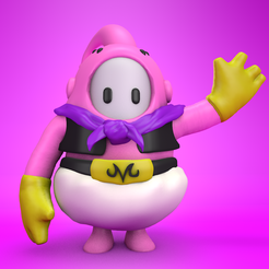 STL file Figure of Majin boo thin Dragon ball 🐉・3D printable design to  download・Cults