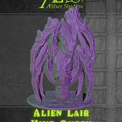 resize-25.jpg Datei Alien Lair: Hive Queen herunterladen • Design für 3D-Drucker, AetherStudios