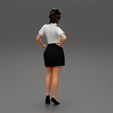 4940005.jpg woman police officer in white shirt and black dress and hat