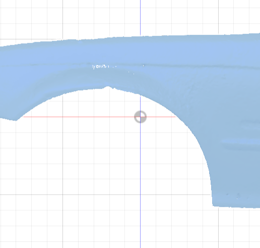 BMW E46 front fender 3d scan 3D model