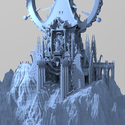 ff \), Hl “ma bin No ij Archivo OBJ Torre Santuario de los Dioses Oscuros・Modelo para descargar y imprimir en 3D, aramar