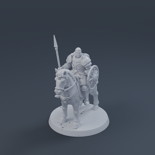 Horse Knight1 3D printable STL miniature