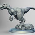VELOCIRAPTOR00.jpg Jurassic world, Velociraptor, dinosaur with a watchful pose