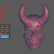 15.jpg Demon Scull Mask - mobile jaw 3D print model