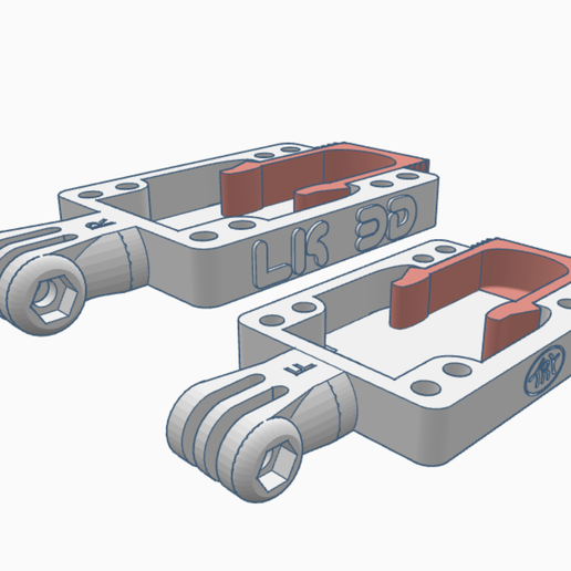 Skate gopro and actioncameras riser spacer with acessories tools pocket 3D model
