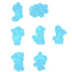 Screenshot_2.jpg 3D file Christmas cartoon characters cookie cutter set of 7・3D printer design to download