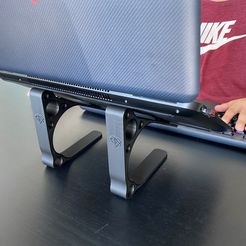 2- Laptop Riser Stand.jpg STL file Laptop Riser Stand・3D printer model to download