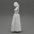 Girl-0011.jpg Fashion Pretty Woman Long Dress Posing Hands Hips 3D Print Model