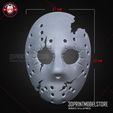 Jason_Broken_Mask_3D_Print_Model_STL_File-_06.jpg Jason Mask Friday The 13th Broken Halloween Cosplay