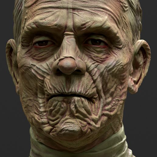 OBJ file The Mummy 1932 Bust 👻 ・3D printable design to